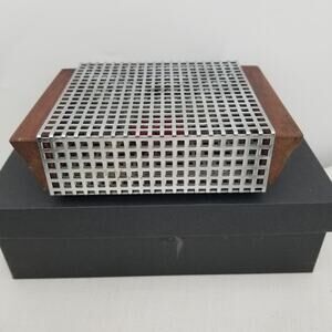 Brabantia Vintage 60s Era Hot Plate Bruin Brown Dutch Kitchen Retro Candle Box